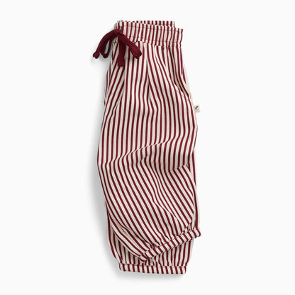 KIDLY by MORI Barrel Leg Striped Trousers