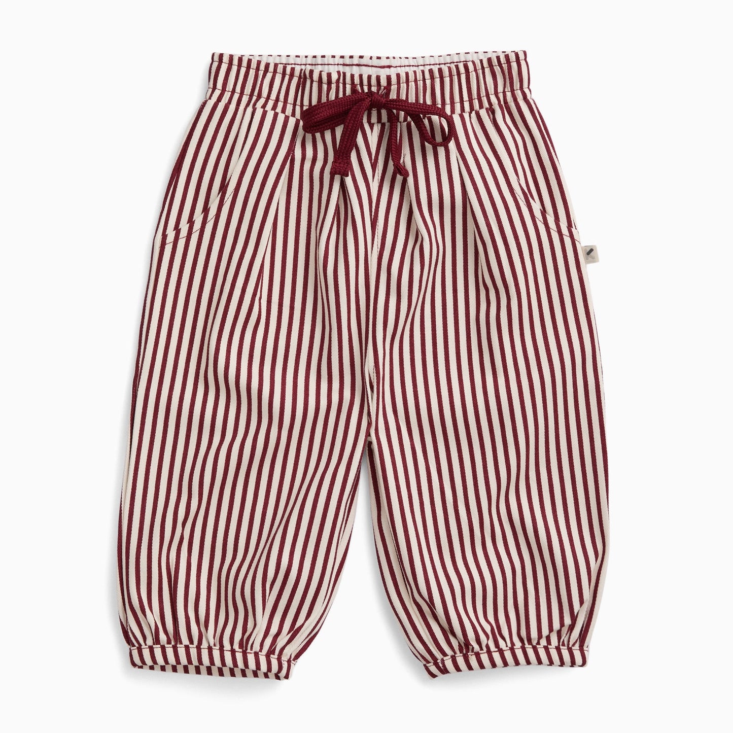 KIDLY by MORI Barrel Leg Striped Trousers