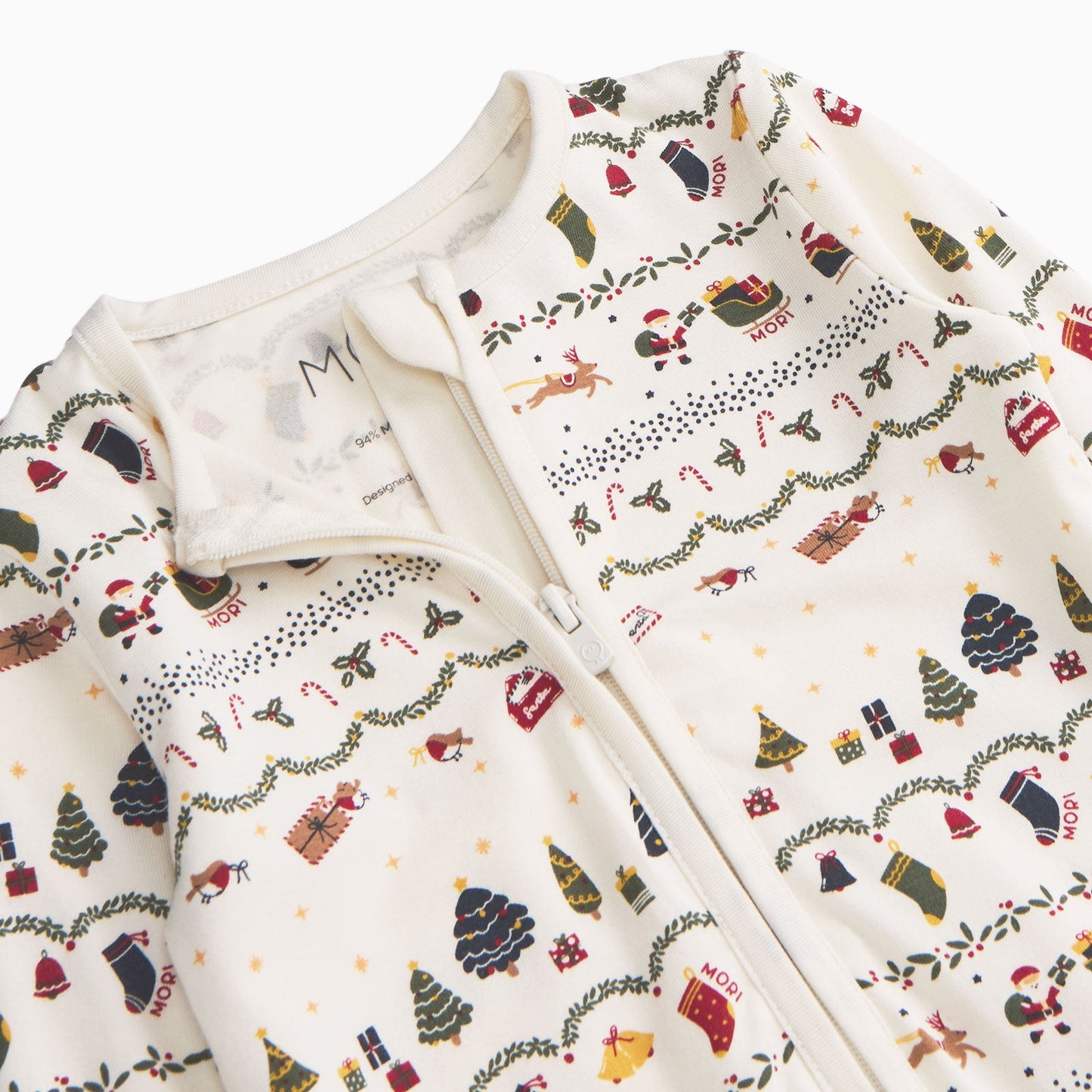 Christmas Fairisle Clever Zip Sleepsuit