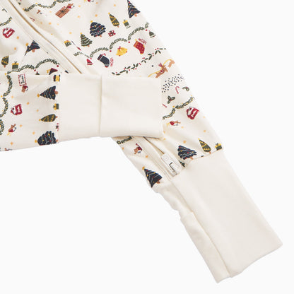 Christmas Fairisle Clever Zip Sleepsuit