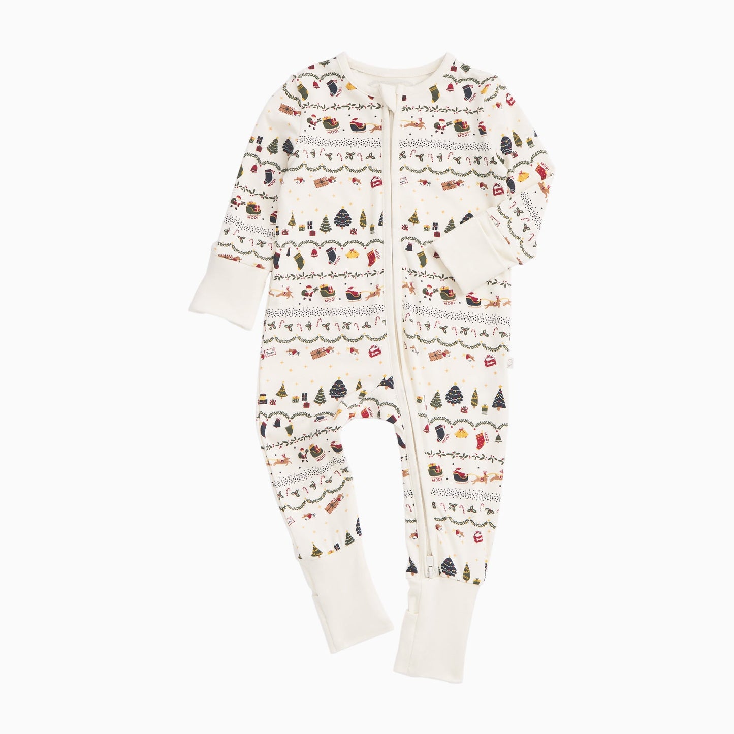 Christmas Fairisle Clever Zip Sleepsuit