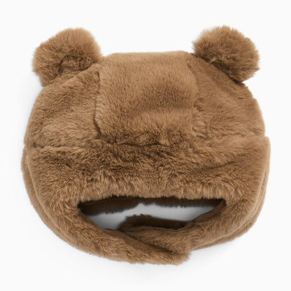 Brown Bear Faux Fur Hat