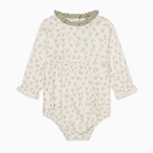 Floral Muslin Bloomer Bodysuit