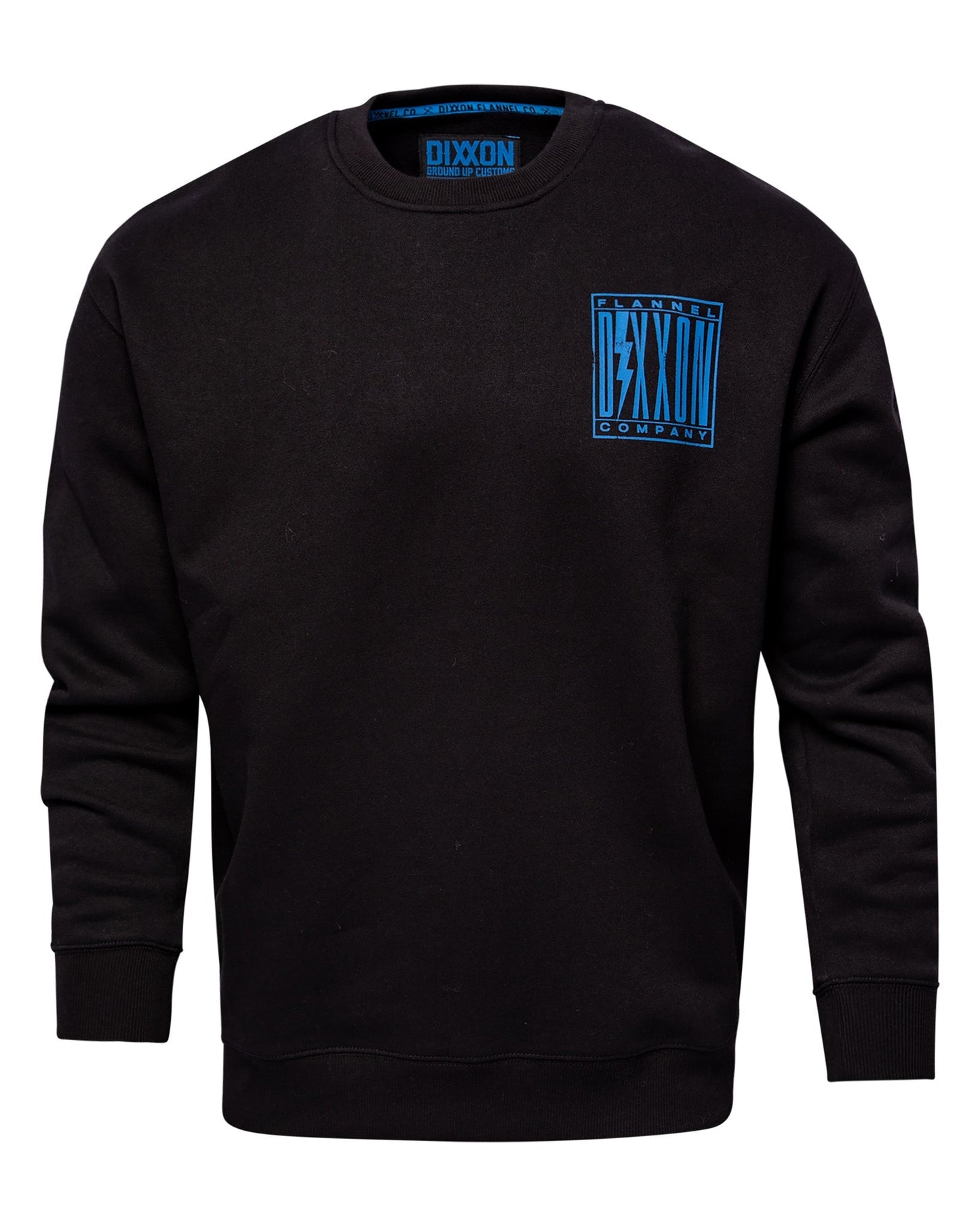 Blue Charged Crewneck Sweatshirt - Black