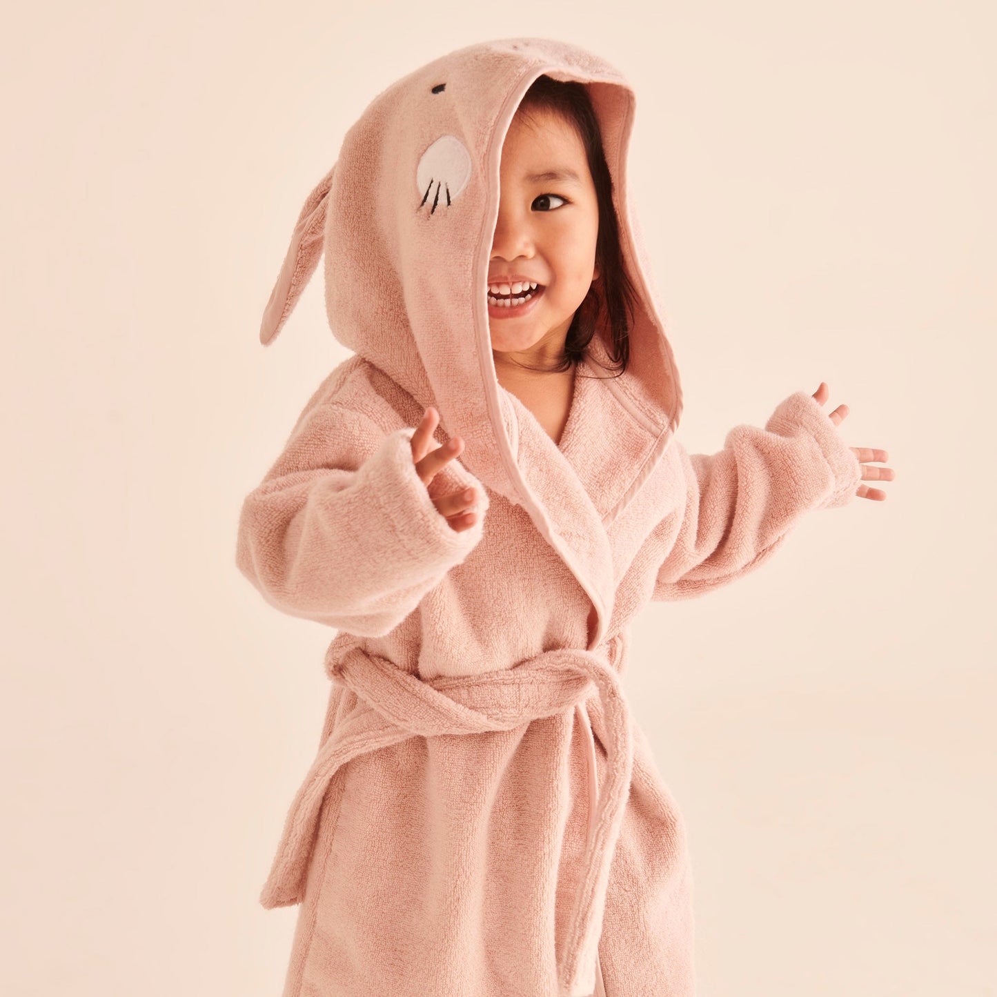 Bunny Hooded Bath Robe & Mitt Set