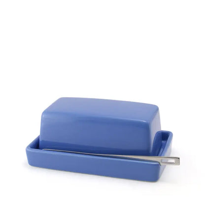 Ceramic Butter Dish with Stainless Steel Knife