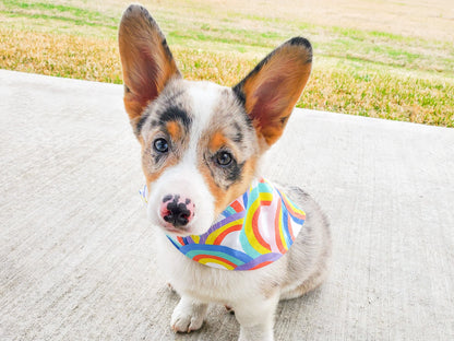 "I Love Mom" Dog Bandana