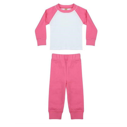 Candyfloss Pink and White Pyjamas - Why Not Personalise Me!