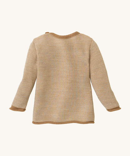 Disana Merino Wool Melange Jumper - Caramel / Natural