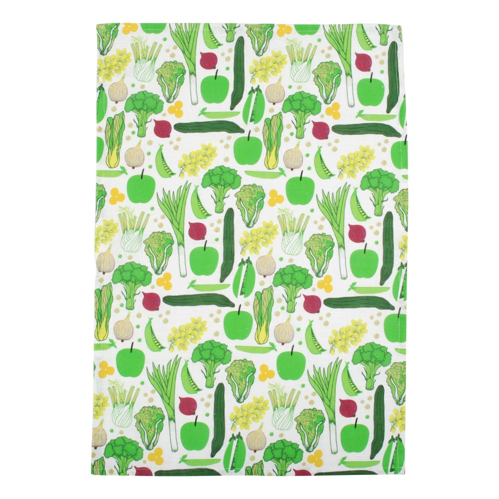 Duns Tea Towel - Eat Your Greens
