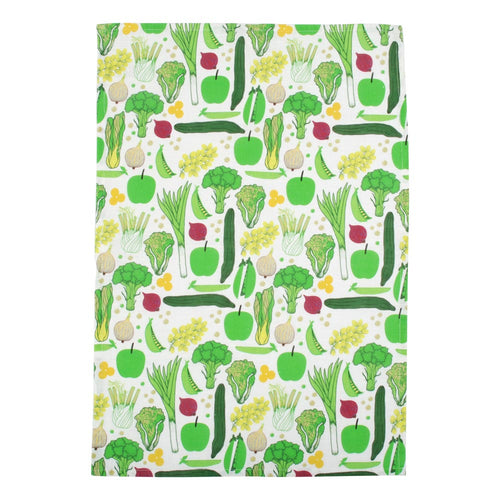 Duns Tea Towel - Eat Your Greens