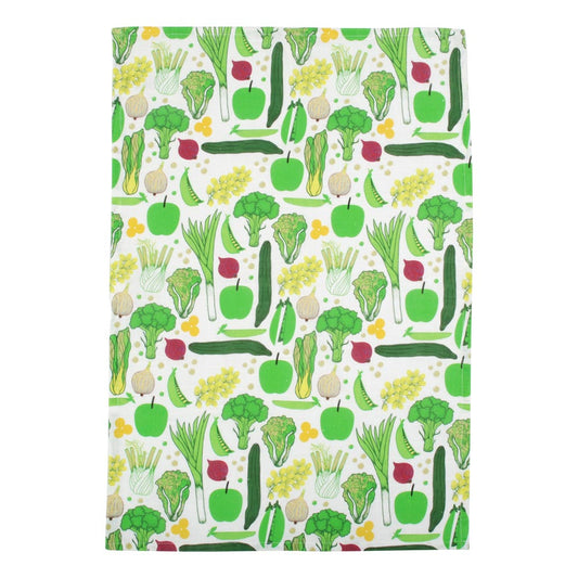 Duns Tea Towel - Eat Your Greens