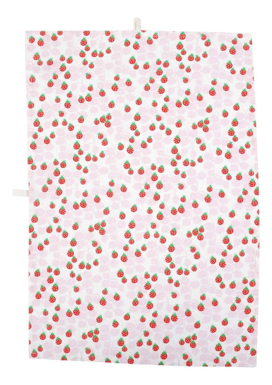 Duns Tea Towel - Wild Strawberries Lavender