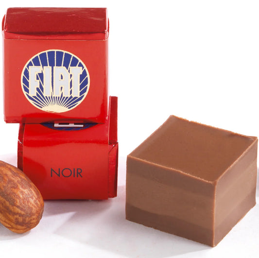 FIAT "Noir" Dark Chocolate Hazelnut Cube