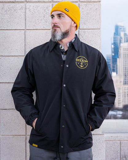 Gold Tradition of Rebellion Coaches Jacket - Black