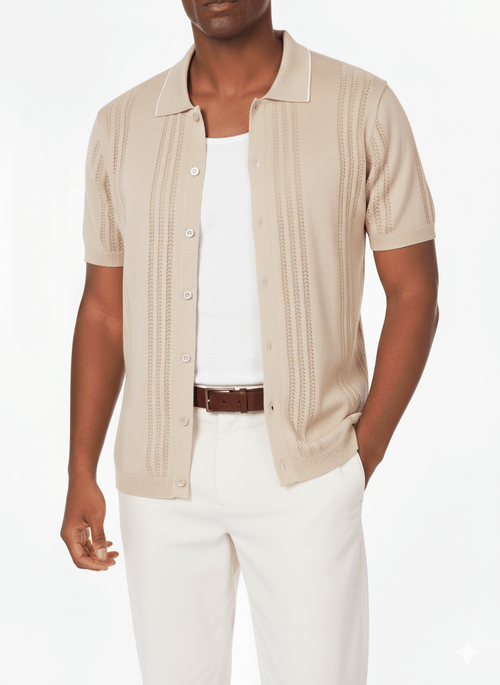 Hawk's Bay - Men's Textured Polo Shirt