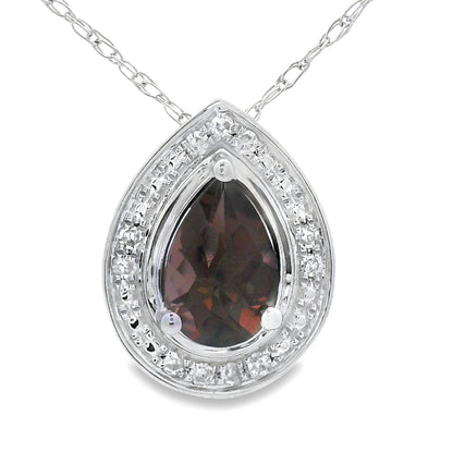 .39ct Quartz Diamond Fashion Pendants 10KT White Gold