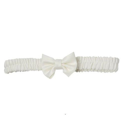 Ivory or White Christening Dress with Pearls and Headband