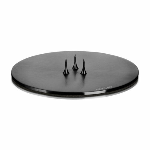 Ester & Erik Matt Black Candle Plate – 4.75"