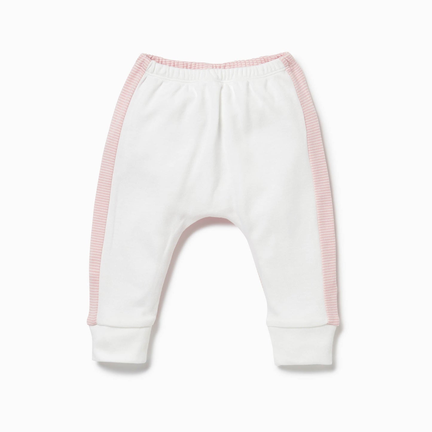 Everyday Joggers - White & Blush Stripe