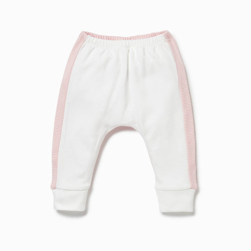 Everyday Joggers - White & Blush Stripe