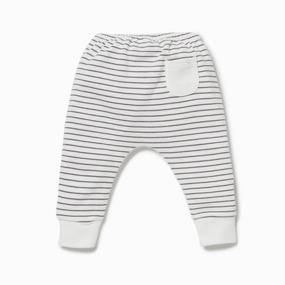 Everyday Joggers - Grey Stripe & White