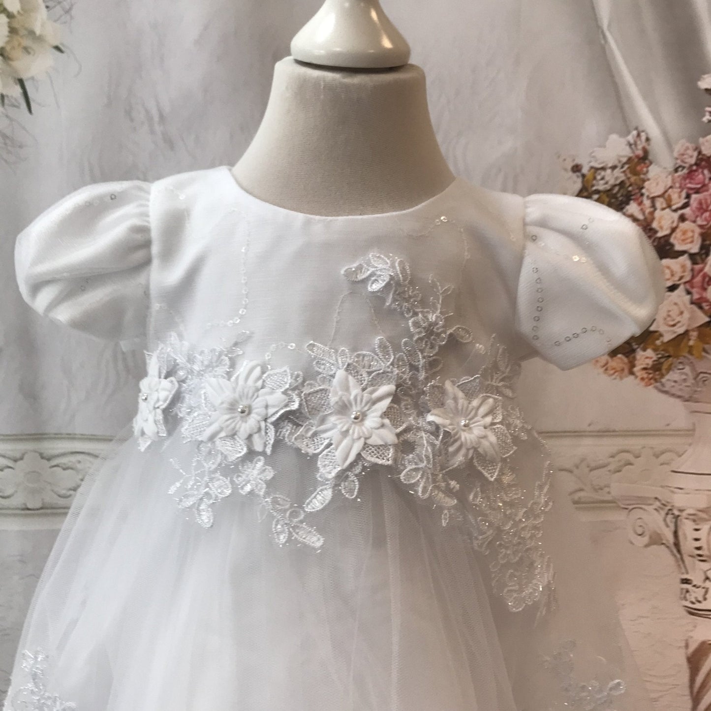 Riya Ivory or White Christening / Baptism Dress