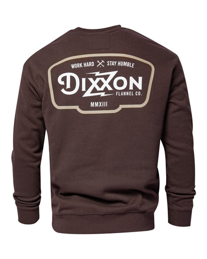 Tan & White Zapped Crewneck Sweatshirt - Brown