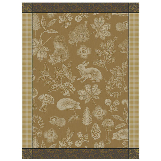 Le Jacquard Francais Tea Towel - Dans les bois Tableau Yellow