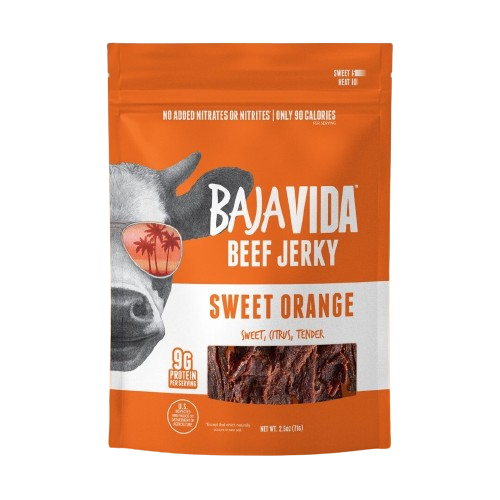 Baja Vida Snacks Sweet Orange Beef Jerky - 2.5 OZ 12 Pack